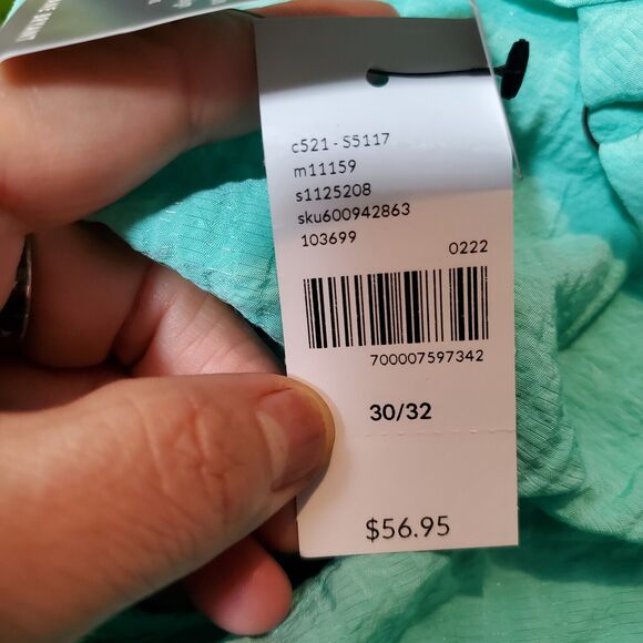 Lane Bryant Seafoam Off the Shoulder Blouse Sz 30/32 NWT - Picture 8 of 12